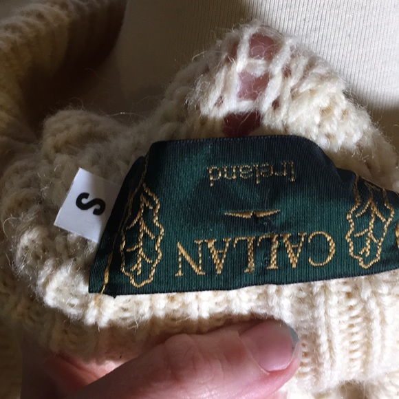 Callan Cable Knit Chunky Knit Wool Sweater - Picture 6 of 7